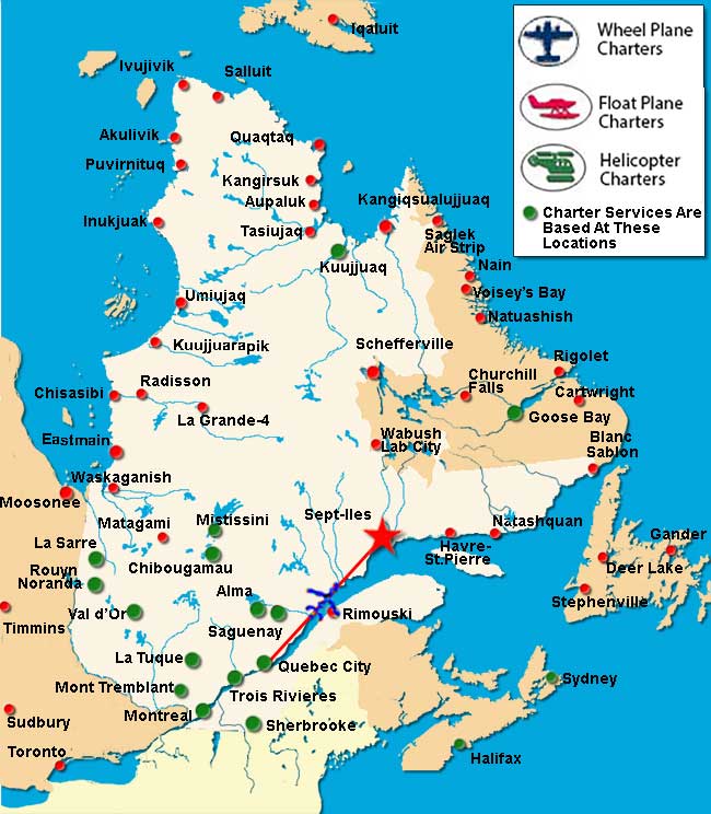 Quebec City Charter Flights